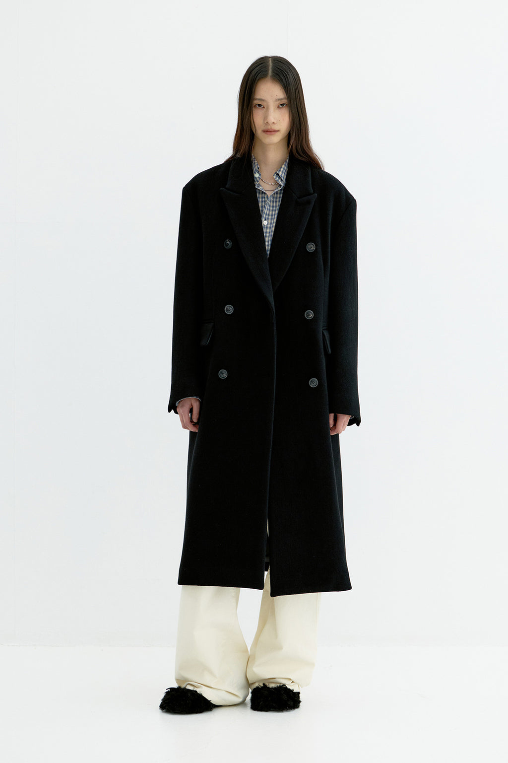 Coor - Over Size Double Coat (Black) product image 2 | TRAB K-Fashion Australia