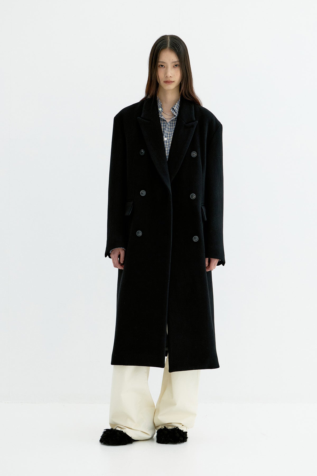 Coor - Over Size Double Coat (Black) product image 2 | TRAB K-Fashion Australia