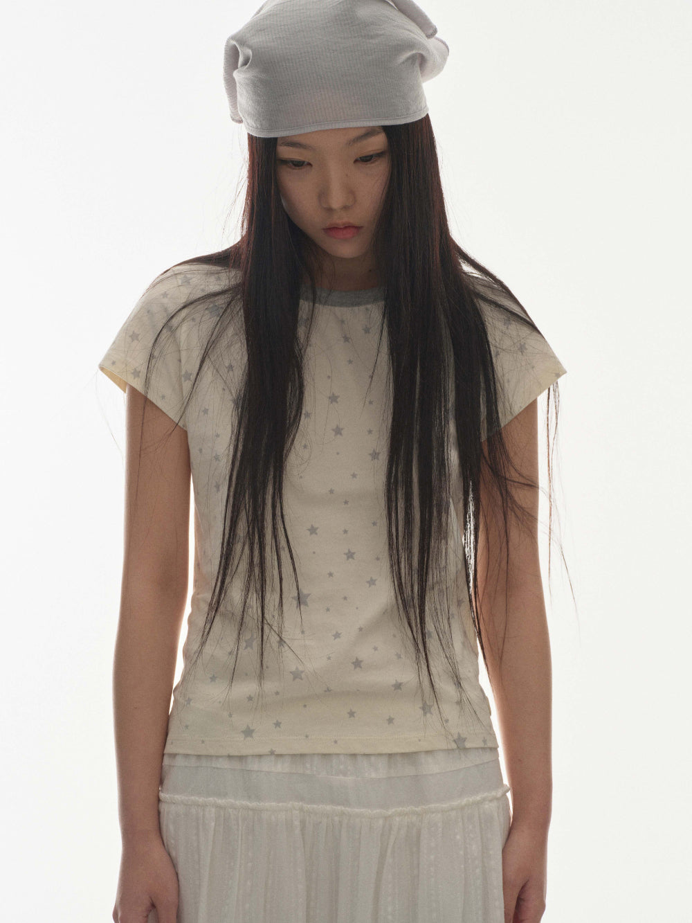 Coyseio - Milky Star T-Shirt (Ivory) product image 3 | TRAB K-Fashion Australia