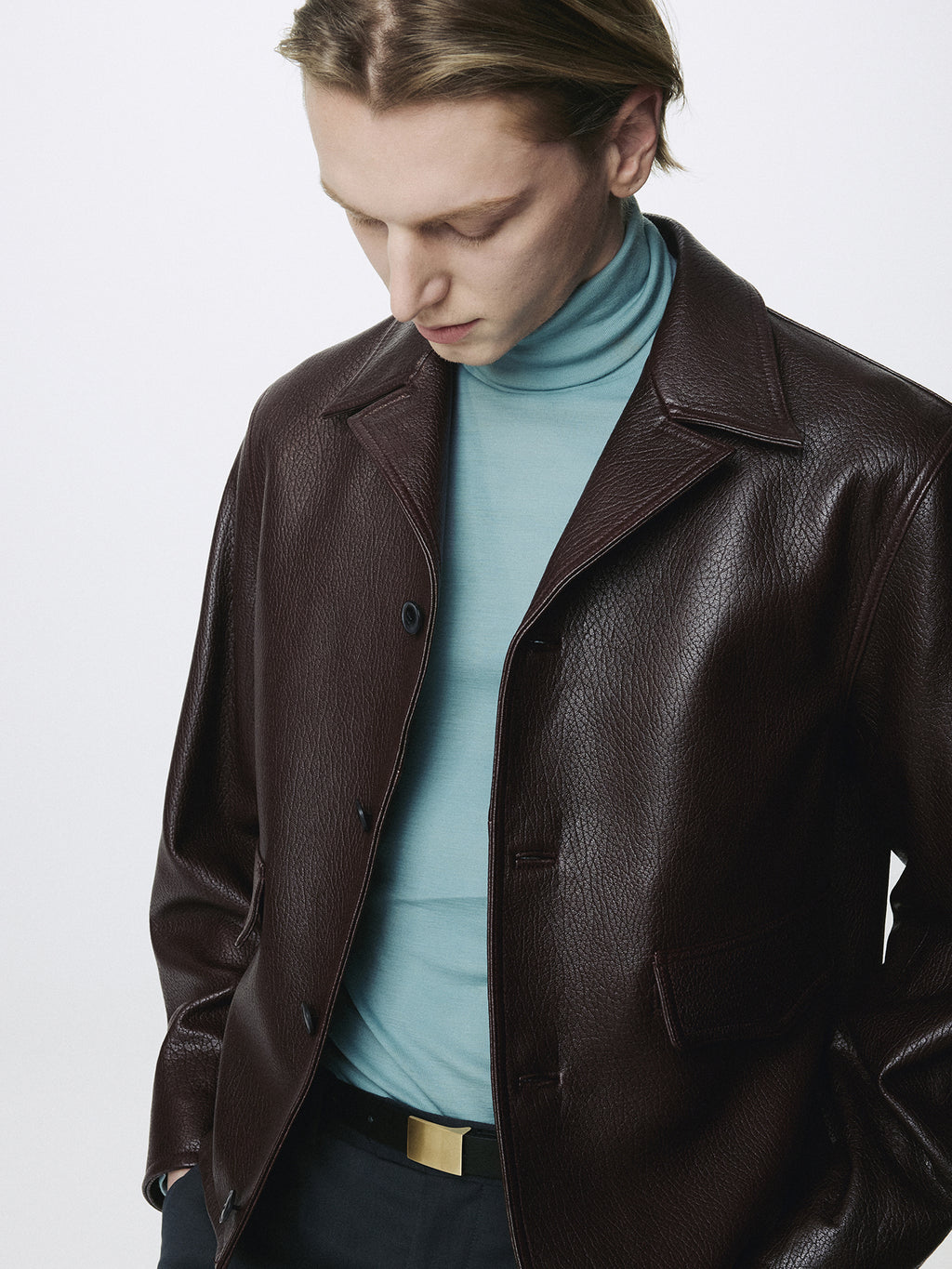 Tonywack - Vintage Lamb Leather Blouson (Brick Brown) product image 8 | TRAB K-Fashion Australia