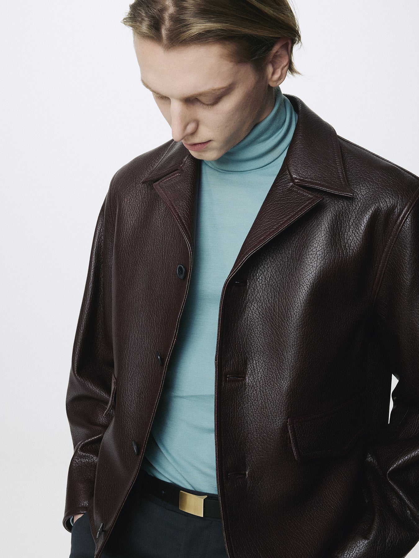 Tonywack - Vintage Lamb Leather Blouson (Brick Brown) product image 8 | TRAB K-Fashion Australia