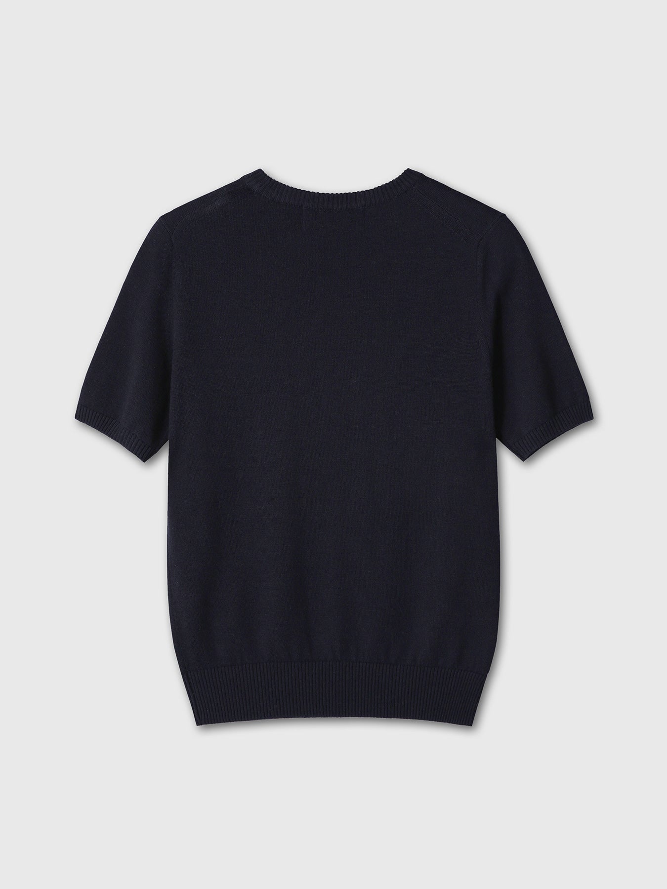 Tonywack - Superfine Wool Argyle Crew Neck Sweater (Navy Wax Yellow) product image 8 | TRAB K-Fashion Australia