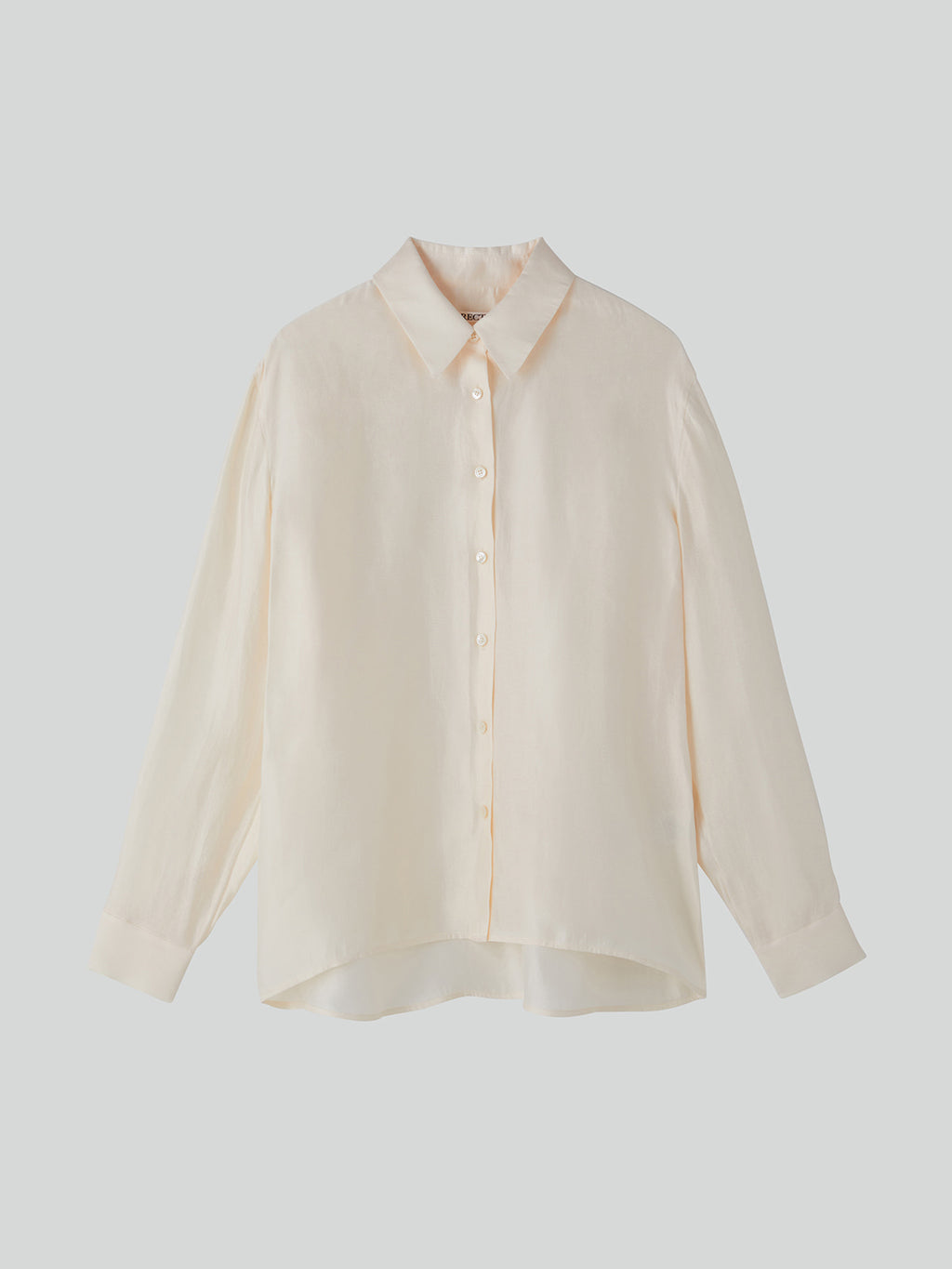 Recto - Oversized Sheer Shirt (Cream) product image 4 | TRAB K-Fashion Australia