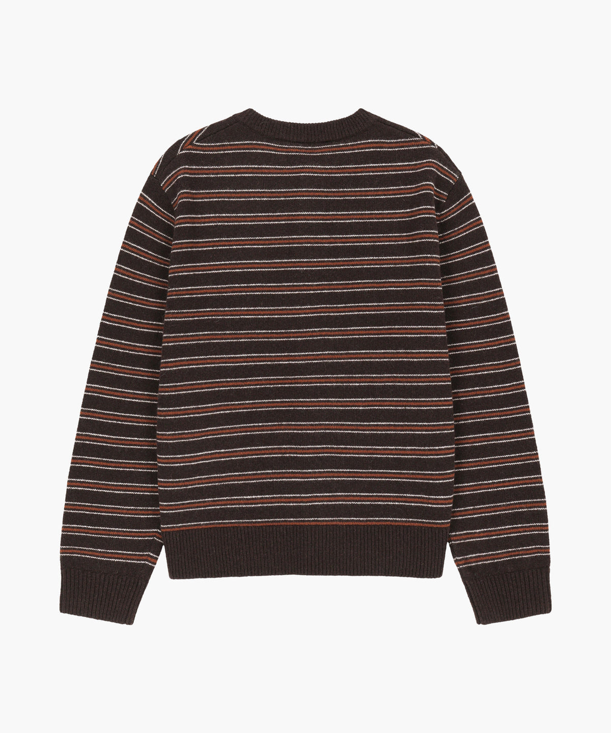Marithe & Francois Girbaud - Premium Small Classic Logo Wool Round Neck Cardigan (Brown) product image 6 | TRAB K-Fashion Australia