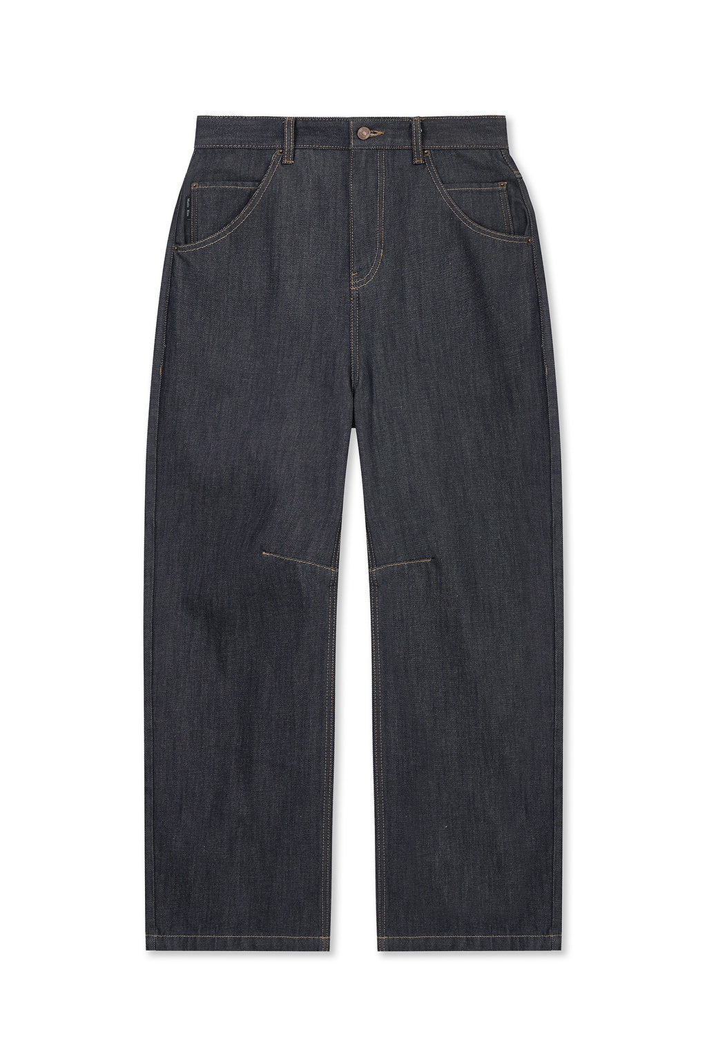 Matin Kim - Dart Point Denim Pants (Dark Navy) product image 1 | TRAB K-Fashion Australia