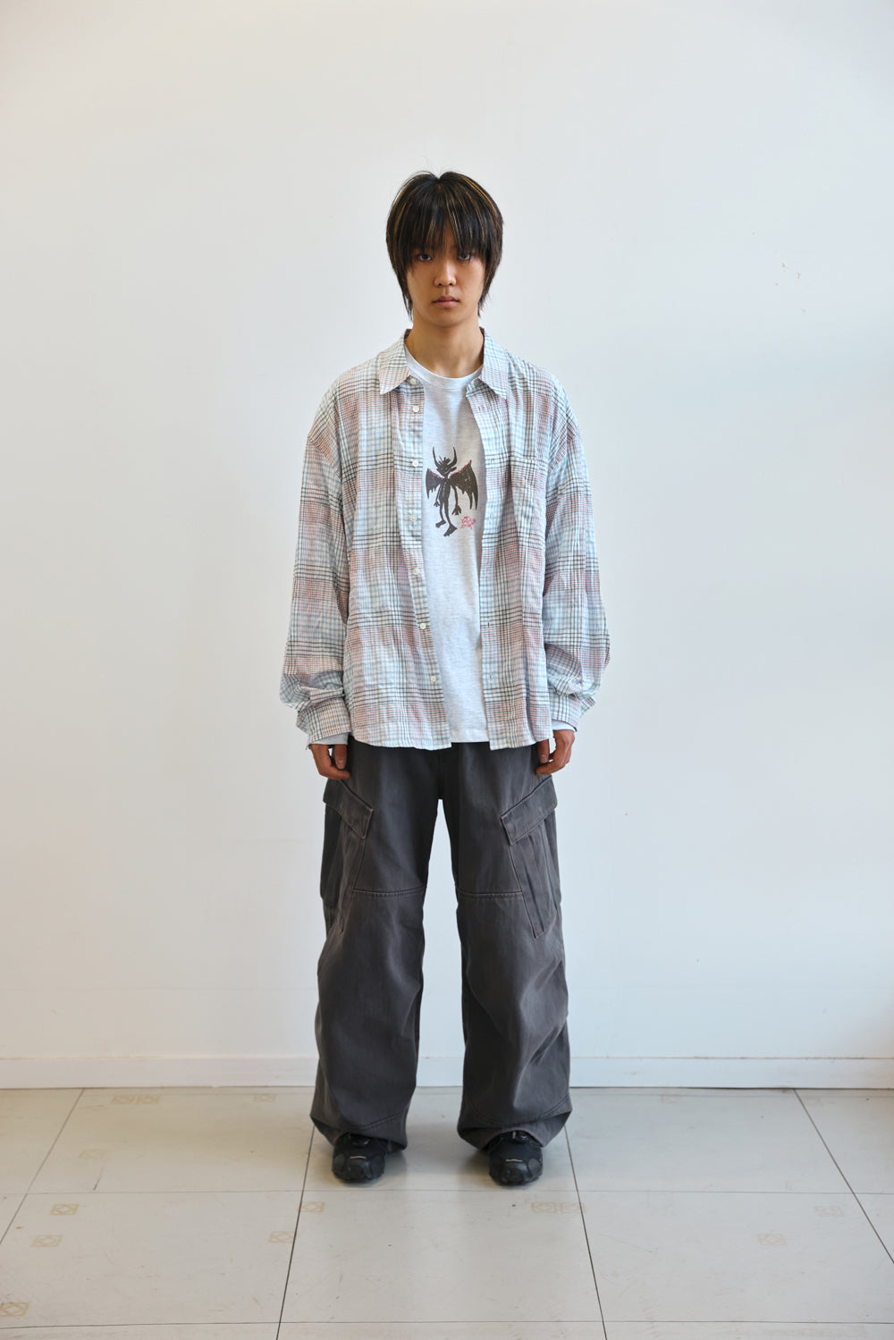 Hatchingroom - Classic Shirt Multi Check (White) product image 9 | TRAB K-Fashion Australia