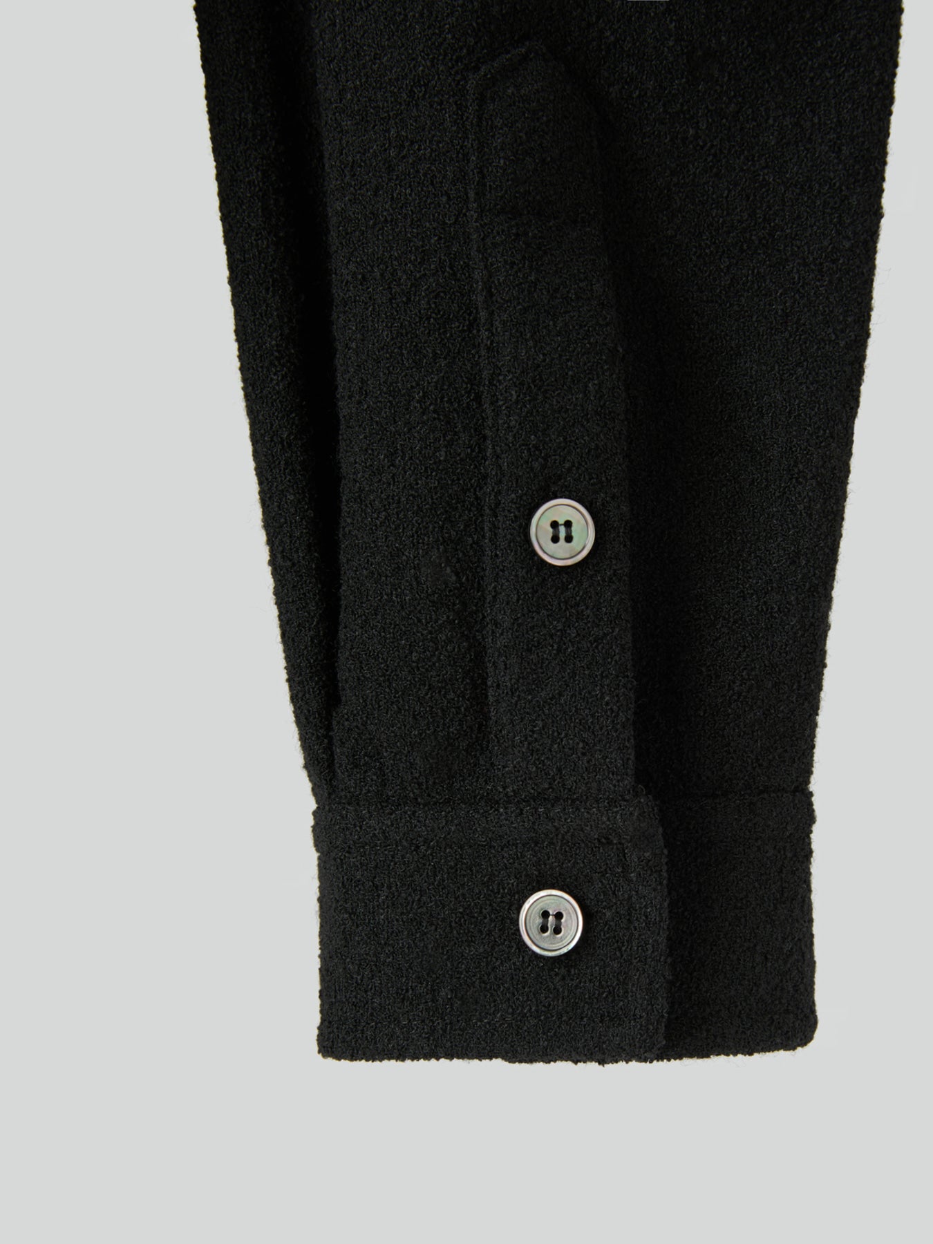 Recto - Wool Tweed Soft Shirt (Black) product image 12 | TRAB K-Fashion Australia