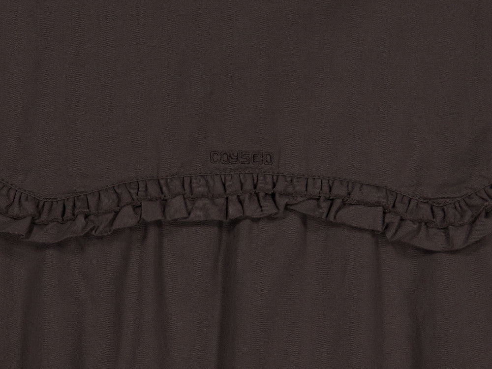 Coyseio - Rough Cut Frill Shirt (Brown) product image 19 | TRAB K-Fashion Australia