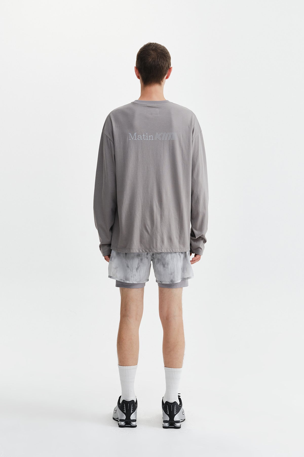 Matin Kim - Matin Pace Sunburst Graffiti Covered Top (Charcoal) product image 8 | TRAB K-Fashion Australia