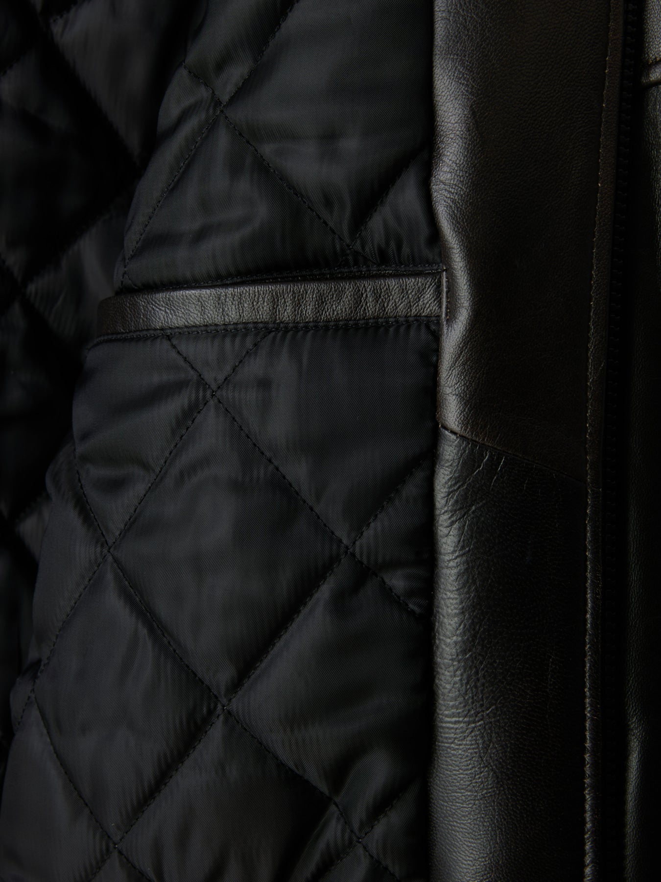 Recto - Vintage Effect Leather Bomber (Vintage Brown) product image 13 | TRAB K-Fashion Australia