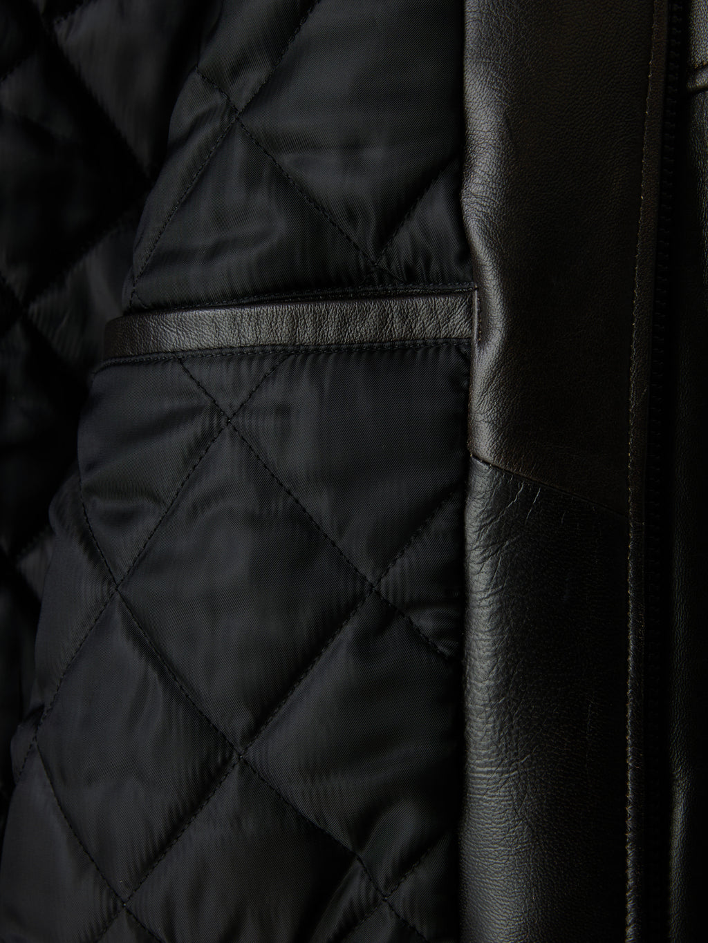 Recto - Vintage Effect Leather Bomber (Vintage Brown) product image 13 | TRAB K-Fashion Australia