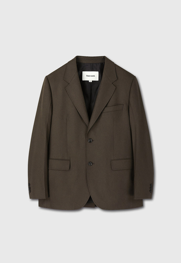 Tonywack - Wool And Cashmere Tailored Blazer (Taupe Brown) product image 7 | TRAB K-Fashion Australia