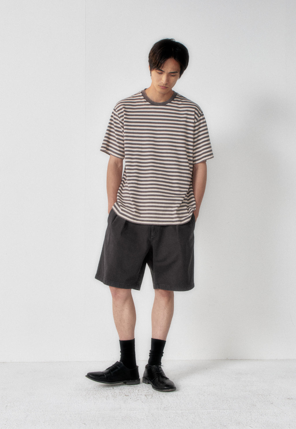 Art if acts - French Stripe S/S Tee (Faded Charcoal) product image 5 | TRAB K-Fashion Australia