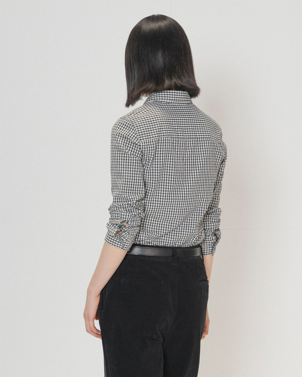 Brownyard - Slim Check Shirt (Black Check) product image 4 | TRAB K-Fashion Australia