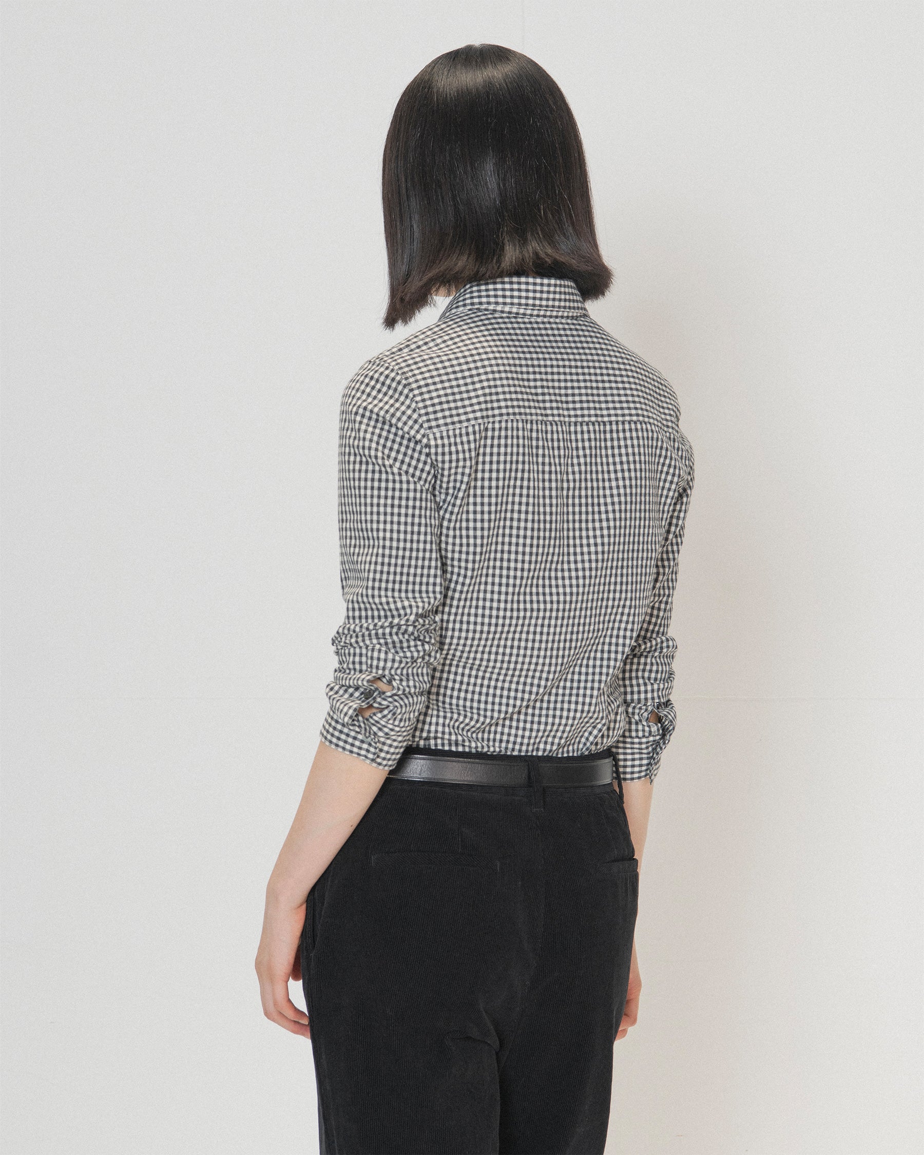 Brownyard - Slim Check Shirt (Black Check) product image 4 | TRAB K-Fashion Australia