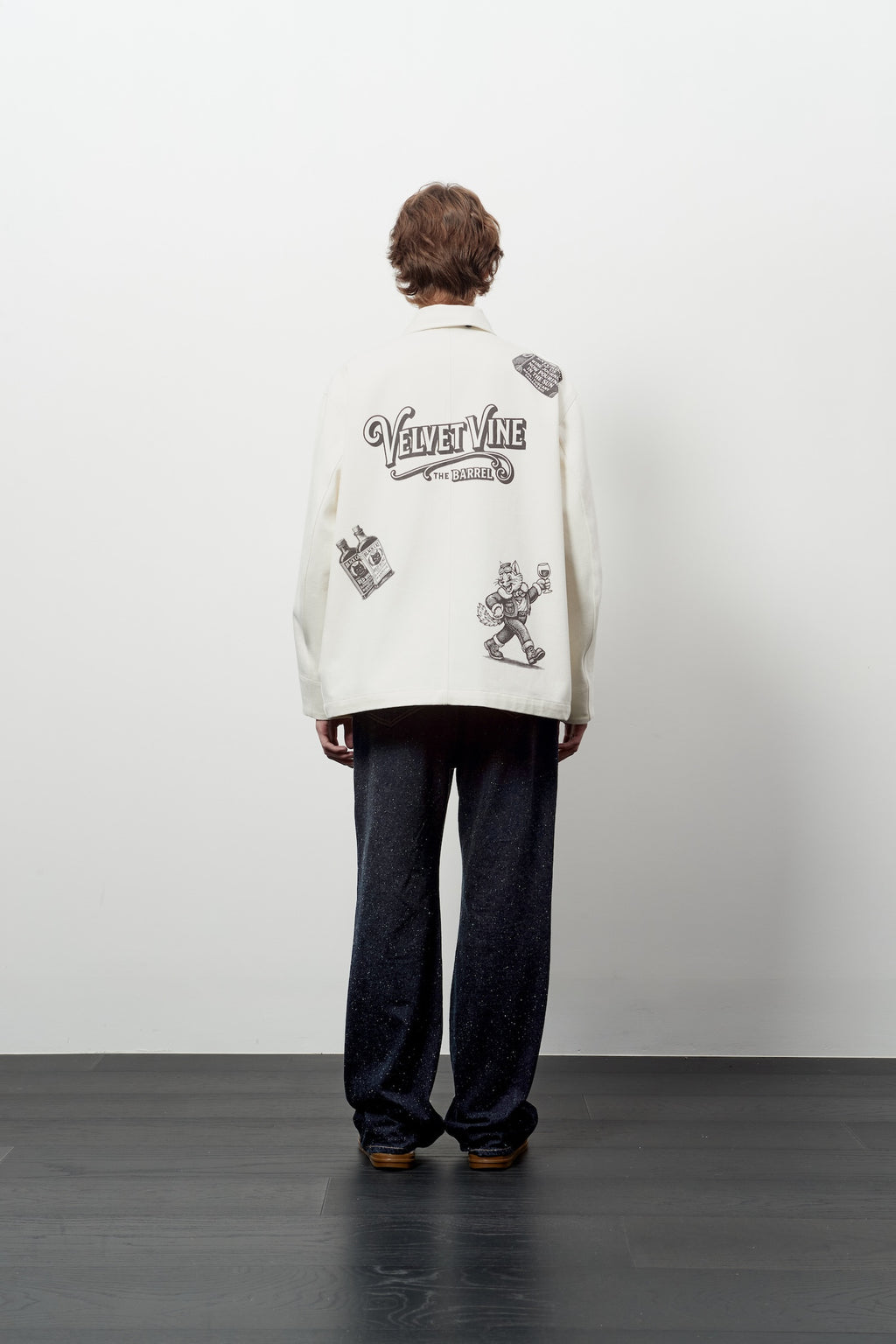 Stu - Printing Work Jacket (Cream) product image 3 | TRAB K-Fashion Australia