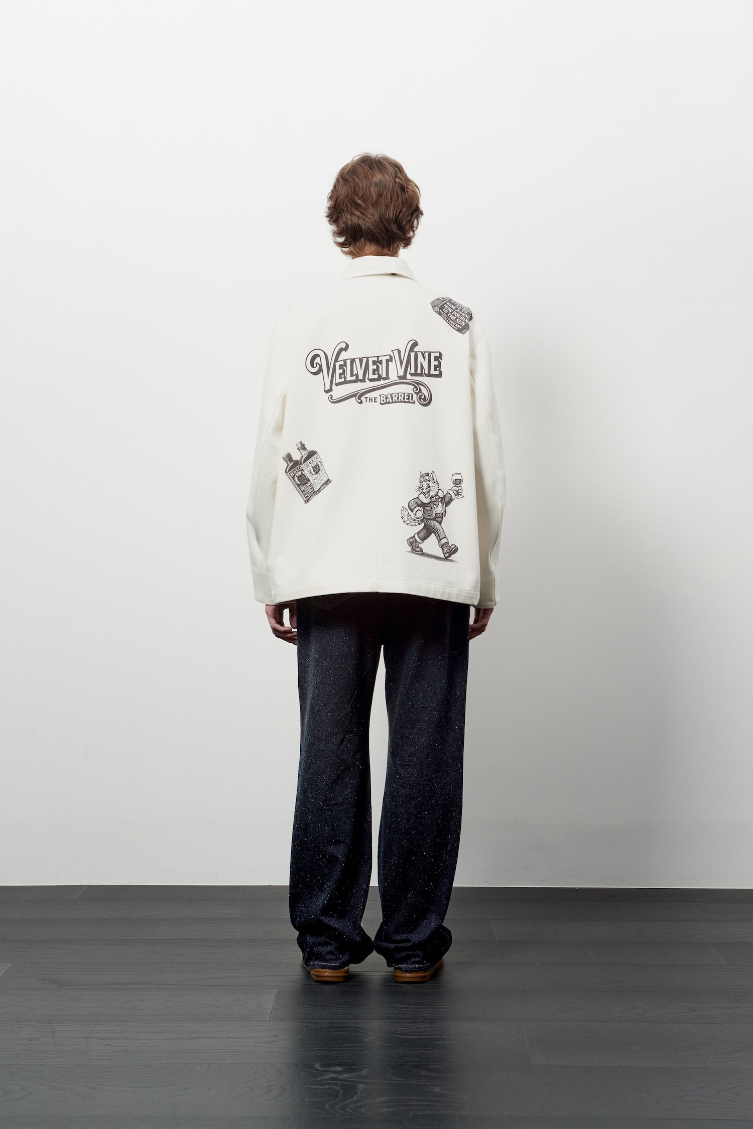 Stu - Printing Work Jacket (Cream) product image 3 | TRAB K-Fashion Australia