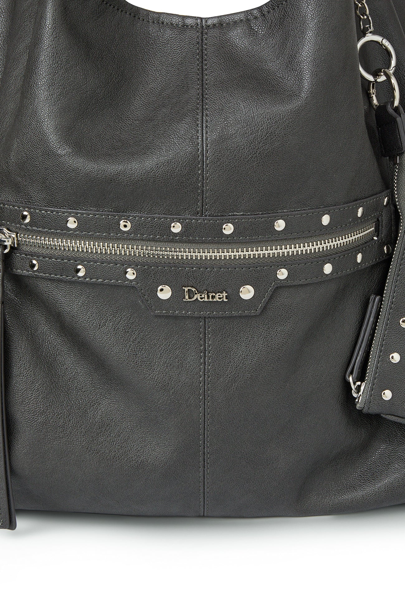 Deinet - Stud Detail Point Pocket Bag (Grey) product image 10 | TRAB K-Fashion Australia