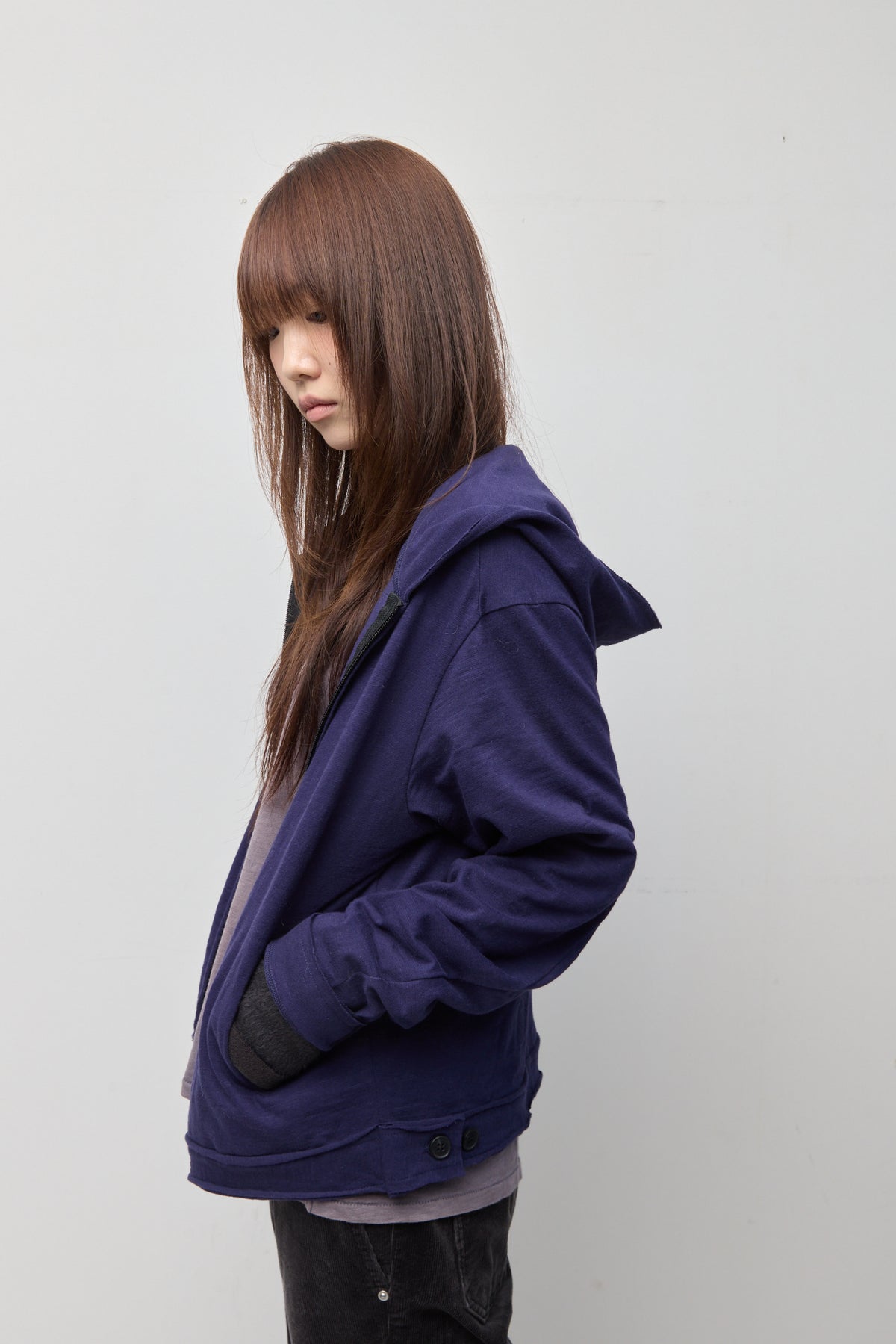 Hatchingroom - Rough Hoodie Slub (Dark Blue) product image 16 | TRAB K-Fashion Australia