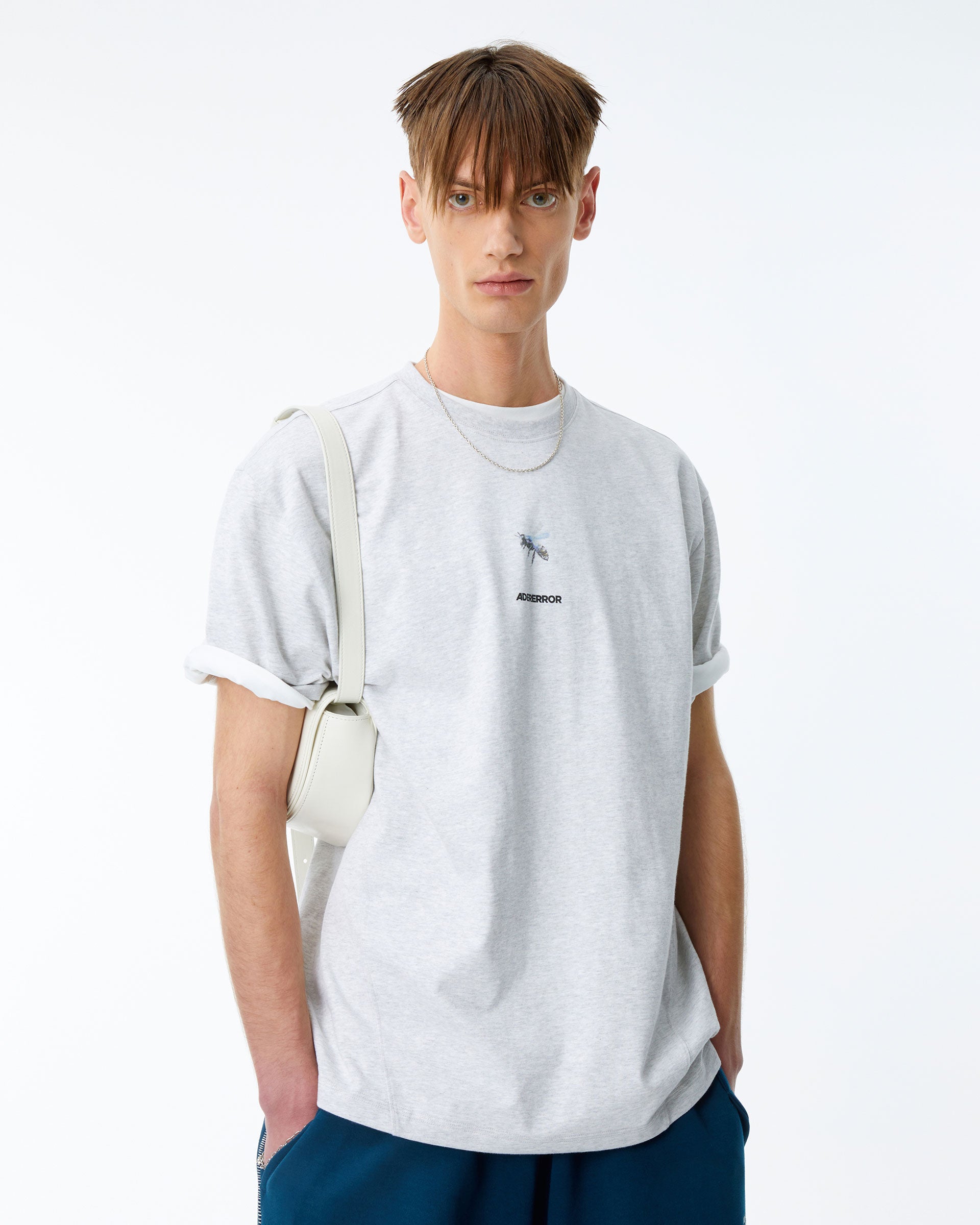 Ader Error - Blue bee t-shirt (Grey) product image 2 | TRAB K-Fashion Australia