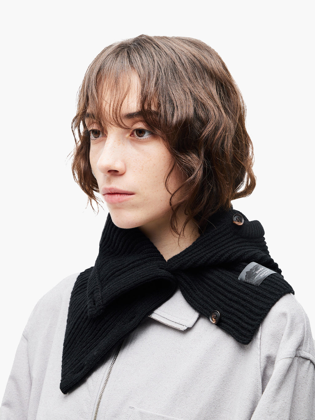 Jiyong Kim - Button Closure Balaclava (Black) product image 6 | TRAB K-Fashion Australia