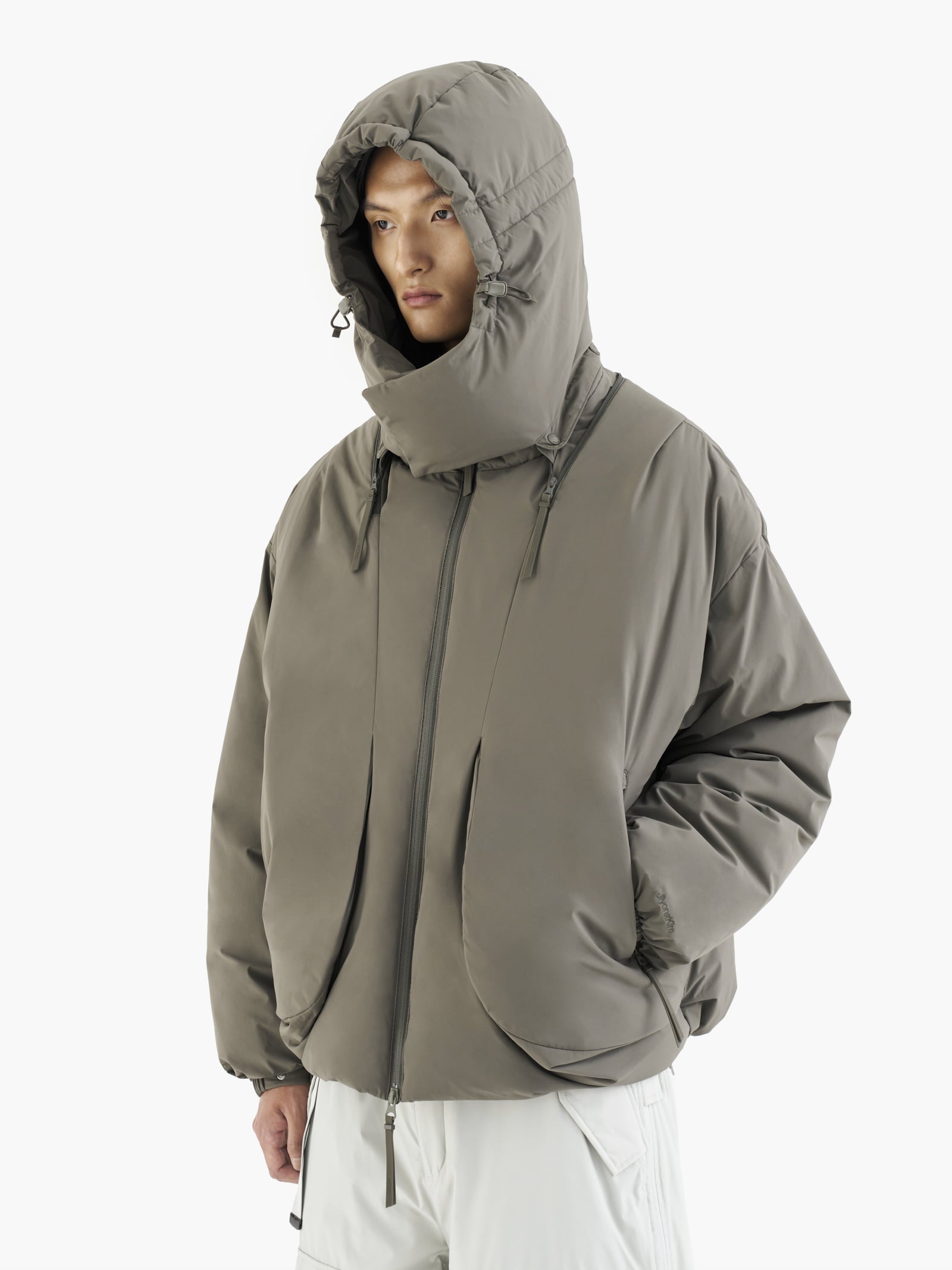 Jiyong Kim - Twisted Down Jacket (Dark Green) product image 5 | TRAB K-Fashion Australia