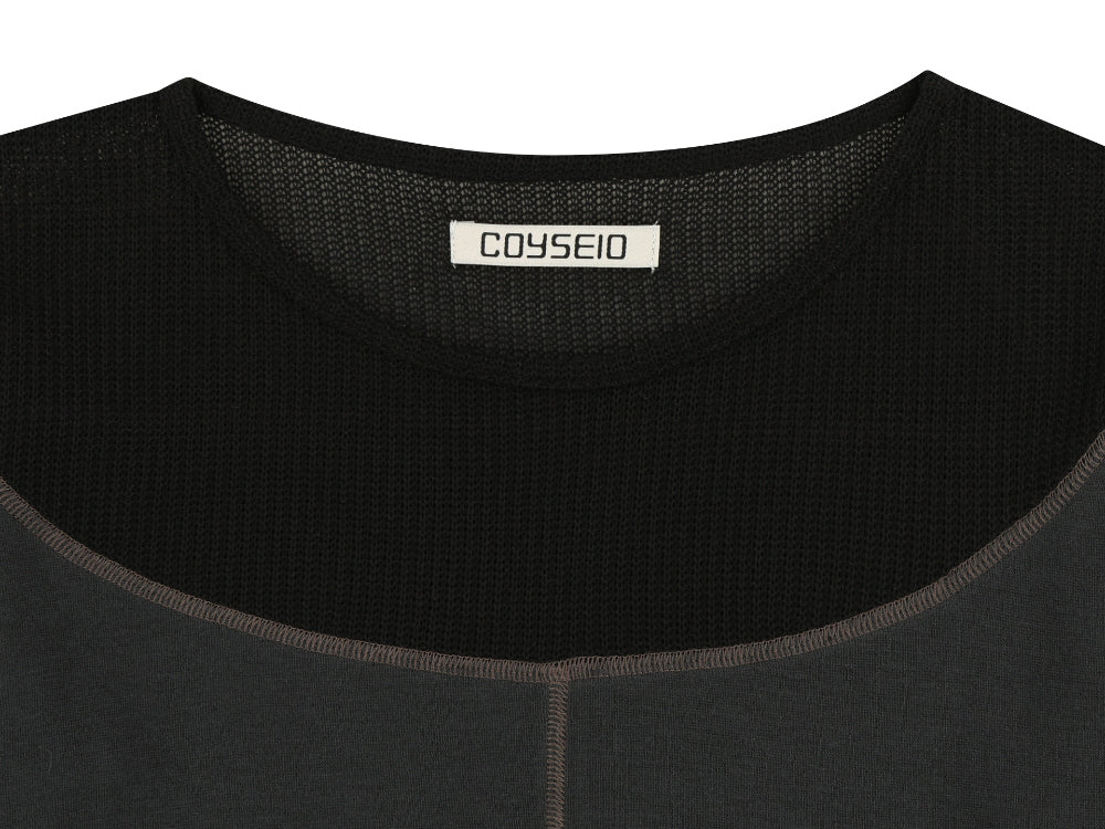 Coyseio - Net Stitch Longsleeves (Black) product image 10 | TRAB K-Fashion Australia