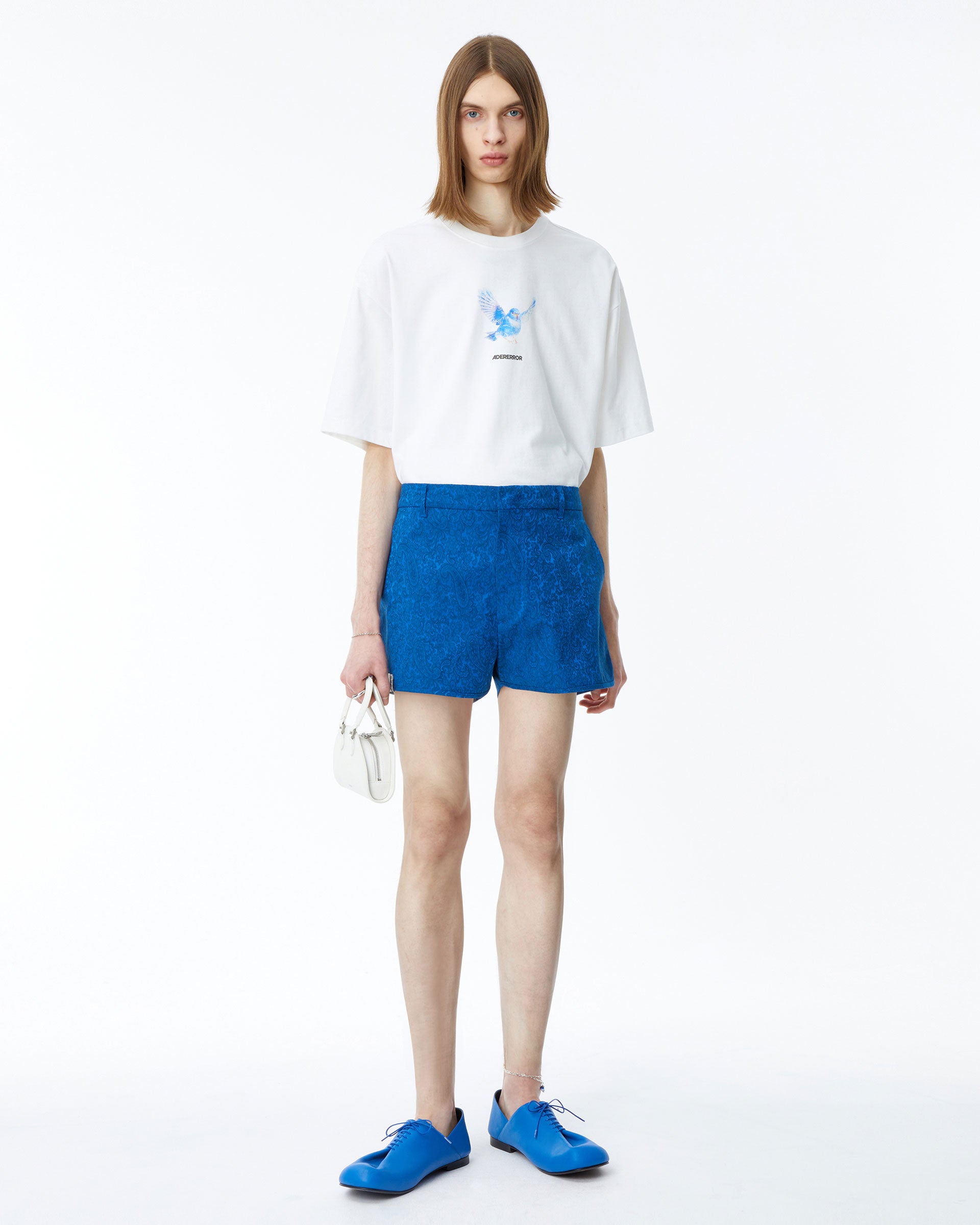 Ader Error - Blue bird t-shirt (Off white) product image 1 | TRAB K-Fashion Australia
