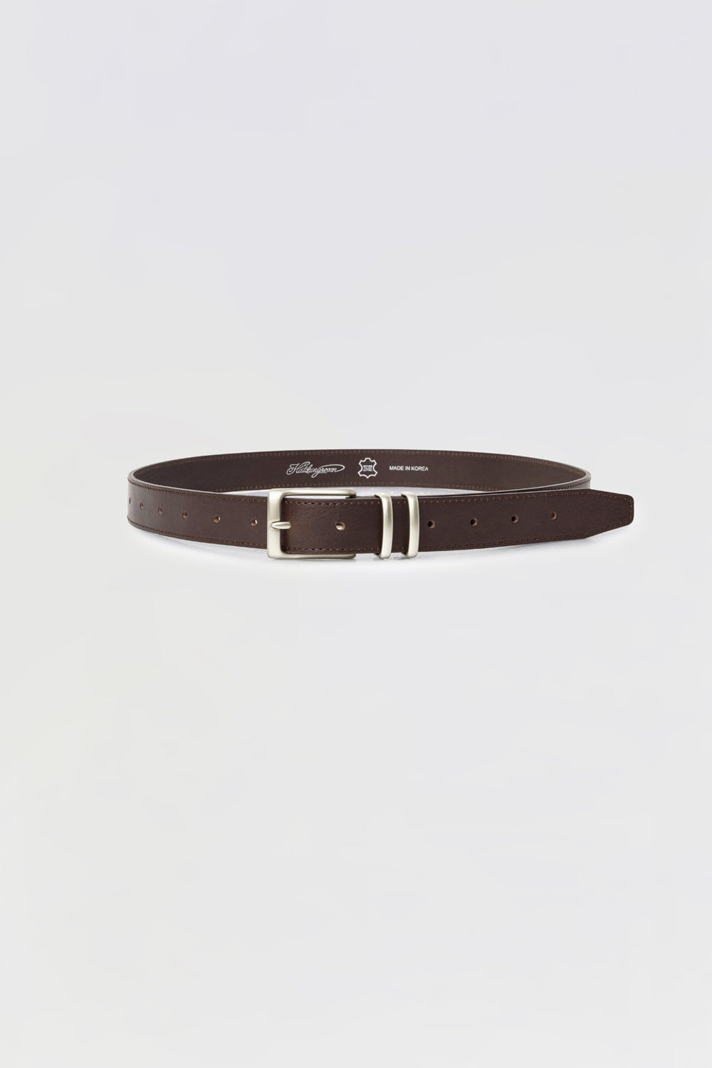 Hatchingroom - Fluid Leather Belt (Dark Brown) product image 1 | TRAB K-Fashion Australia