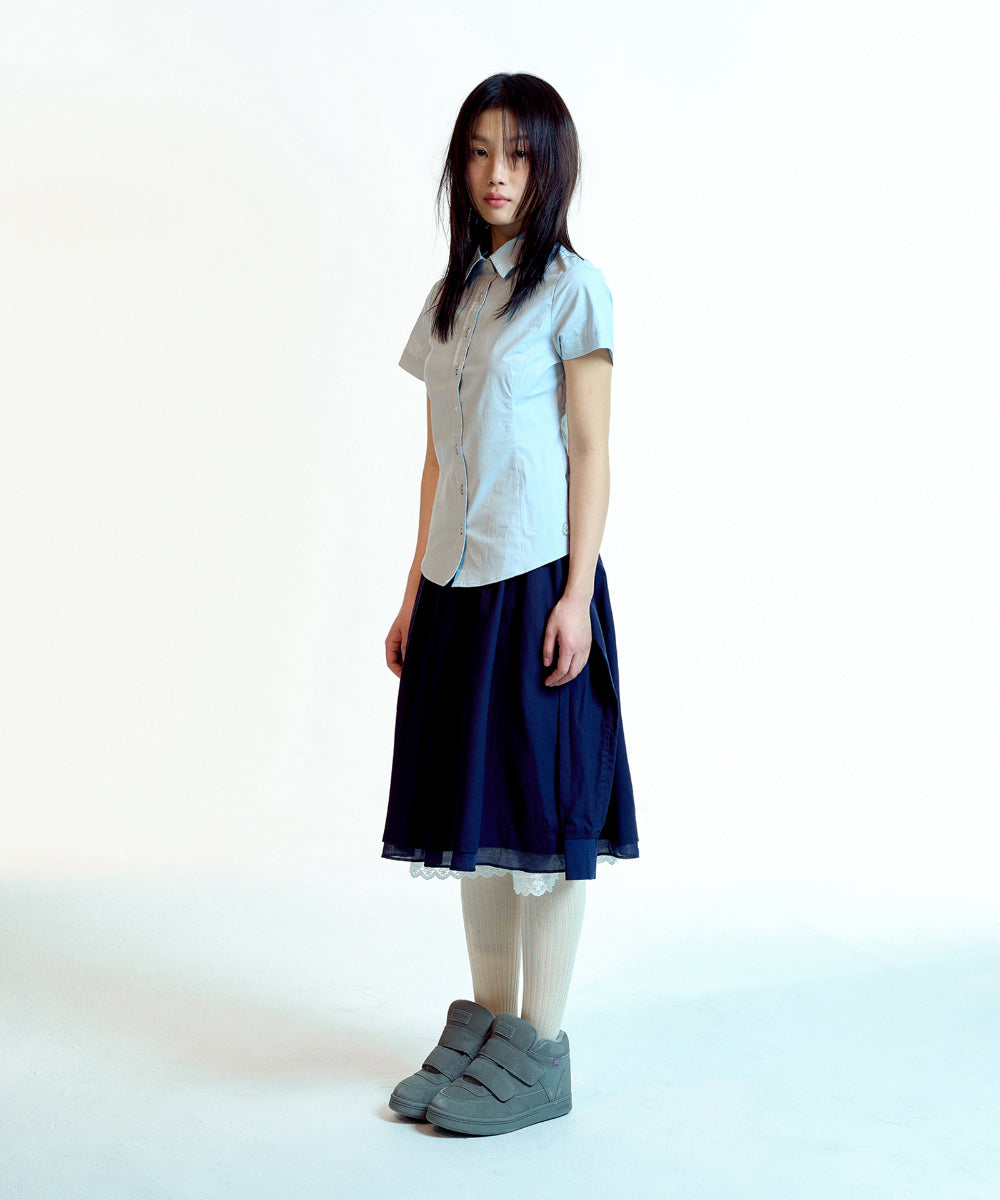 Coyseio - Nana Half Shirt (Sky Blue) product image 12 | TRAB K-Fashion Australia