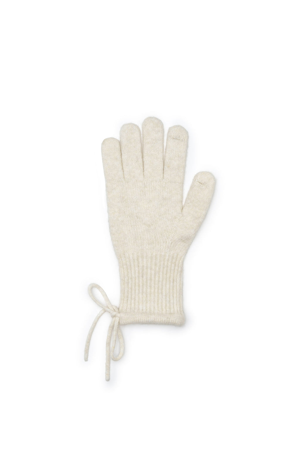 Matin Kim - Ribbon Finger Hole Gloves (Ivory) product image 3 | TRAB K-Fashion Australia
