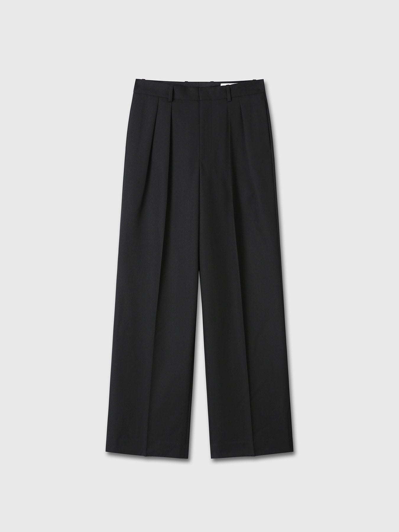 Tonywack - Wool Double-Pleated Wide Trousers (Black) product image 7 | TRAB K-Fashion Australia