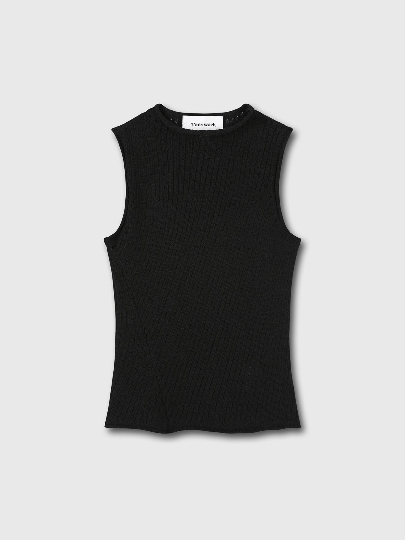 Tonywack - Cotton Twisted Sleeveless Knit (Black) product image 7 | TRAB K-Fashion Australia