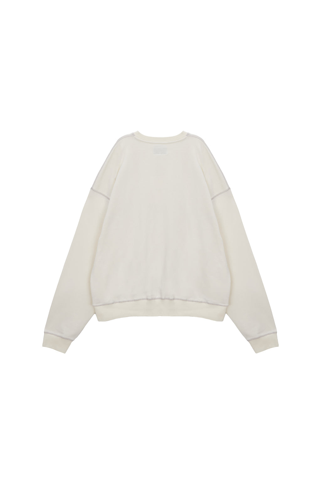 Matin Kim - Stitch Label Sweatshirt (Ivory) product image 5 | TRAB K-Fashion Australia