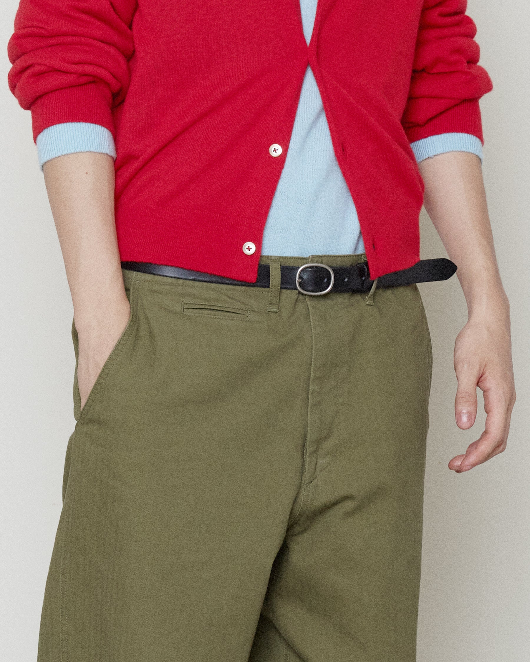 Brownyard - [Pre-Order – Ships August 19] Vintage Hbt Pants (Olive Grey) product image 4 | TRAB K-Fashion Australia