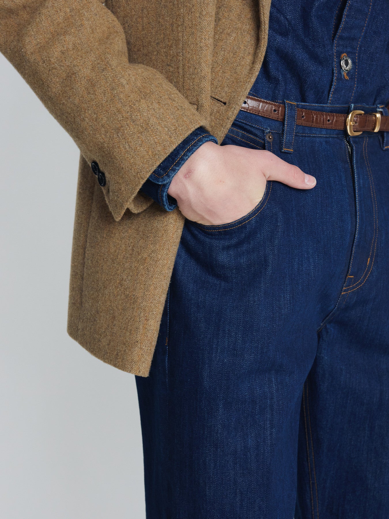 Tonywack - Flared-Leg Denim Jeans (Rinsed Indigo) product image 5 | TRAB K-Fashion Australia