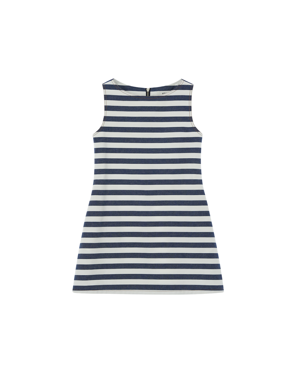 Kimhe Kim - Striped Sleeveless Denim Mini Dress (Navy) product image 6 | TRAB K-Fashion Australia