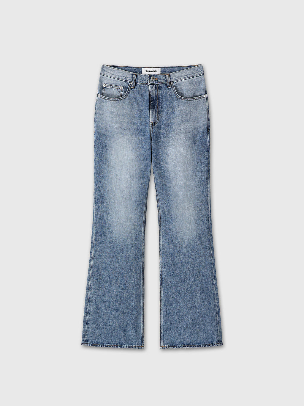 Tonywack - Flared-Leg Distressed Denim Jeans (Faded Blue) product image 9 | TRAB K-Fashion Australia