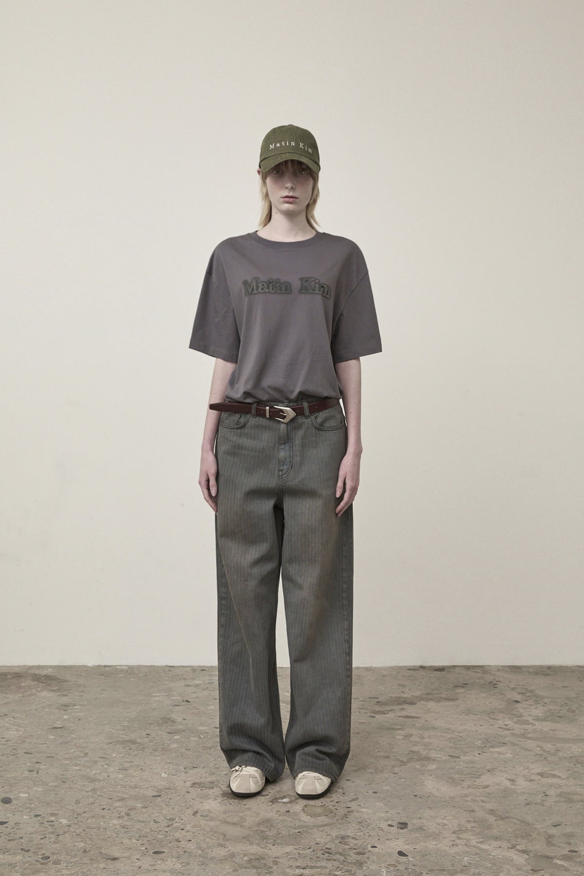 Matin Kim - Vintage Logo Graphic Top (Charcoal) product image 10 | TRAB K-Fashion Australia