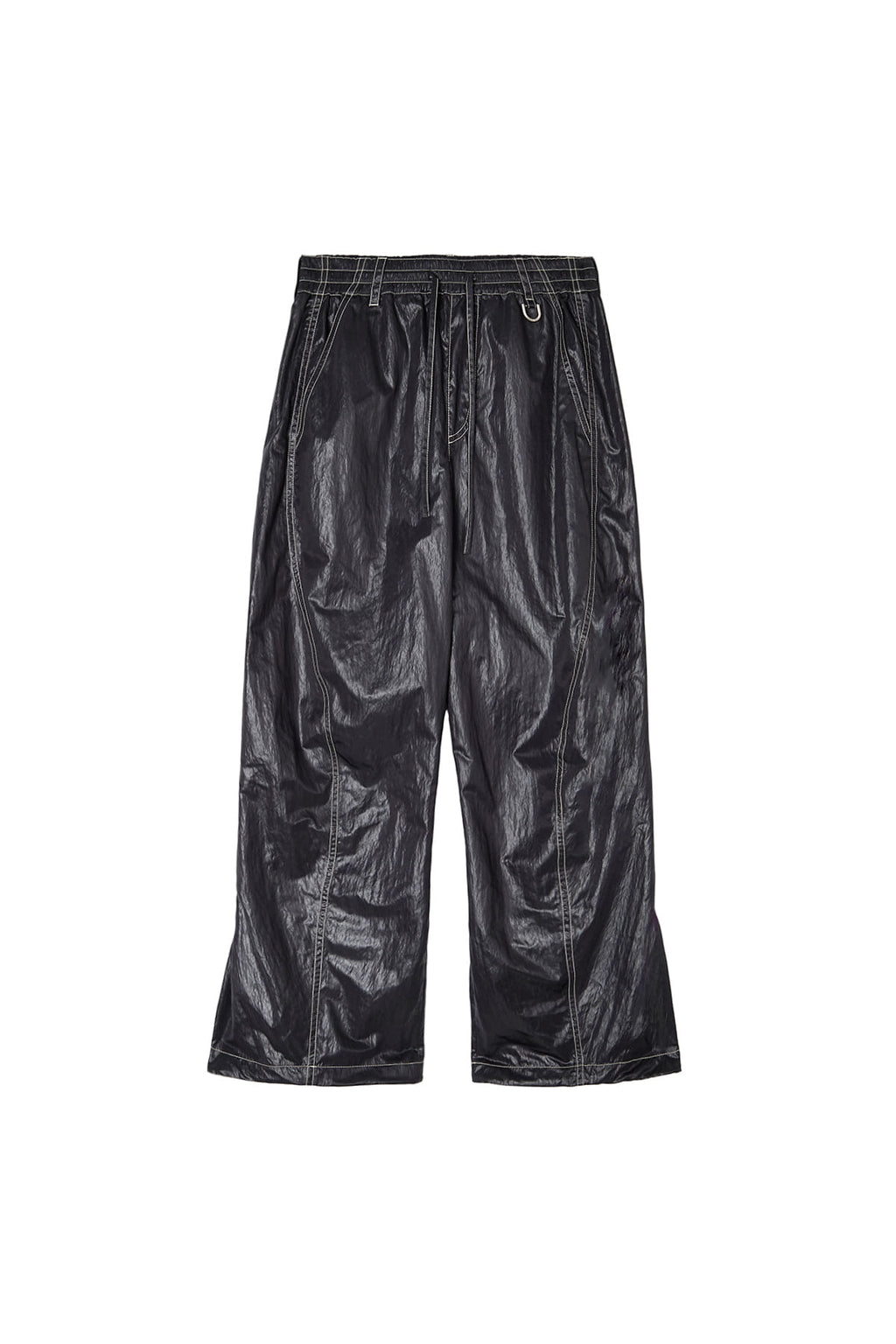 Matin Kim - Glossy Banding Track Pants (Black) product image 1 | TRAB K-Fashion Australia