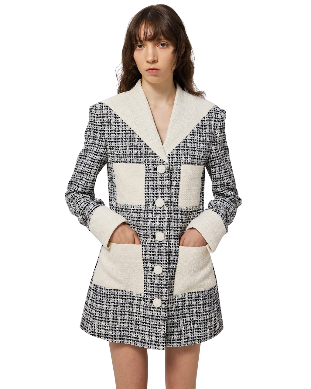 Kimhe Kim - Malevich Tweed Jacket Dress (Black/White) product image 6 | TRAB K-Fashion Australia