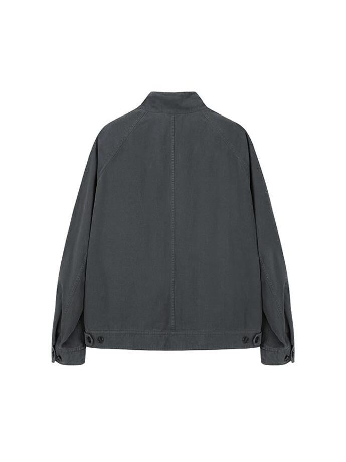 Art if acts - Garment Washed Harrington Jacket (Faded Charcoal) product image 9 | TRAB K-Fashion Australia