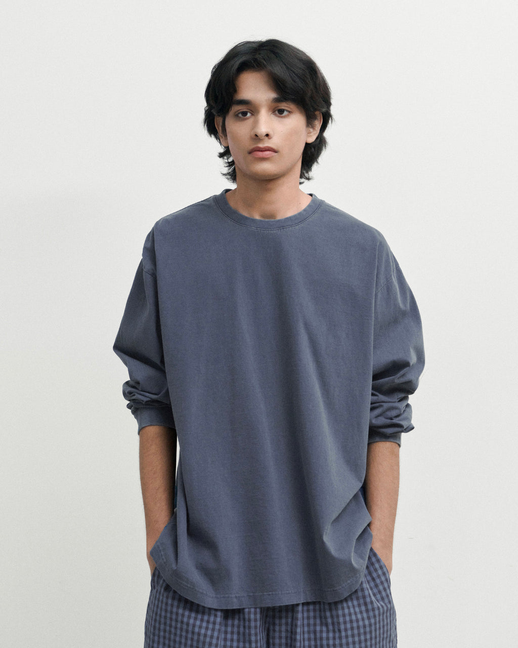 Brownyard - Washed Long Sleeve (Dark Navy) product image 1 | TRAB K-Fashion Australia