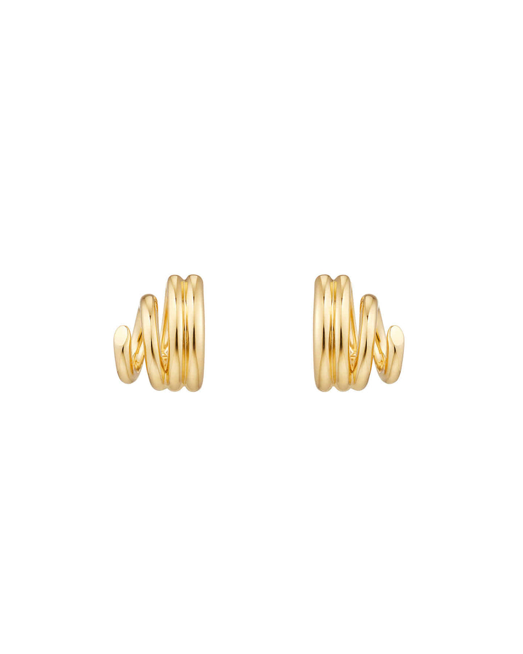 Numbering - Diagonal Coil Hoop Earrings #8101 product image 13 | TRAB K-Fashion Australia
