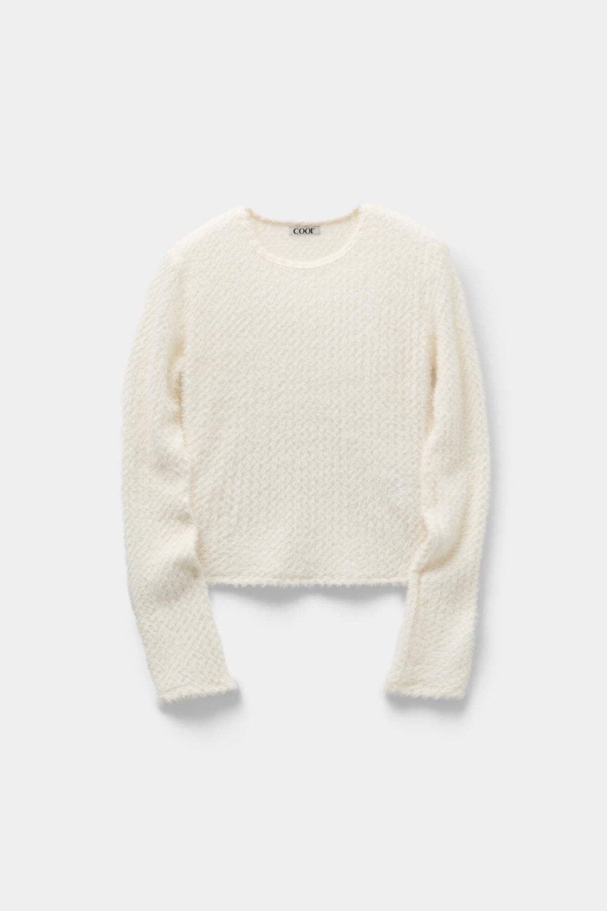 Coor - [Pre-Order – Ships October 30] Brushed Jacquard Top (Ivory) product image 1 | TRAB K-Fashion Australia