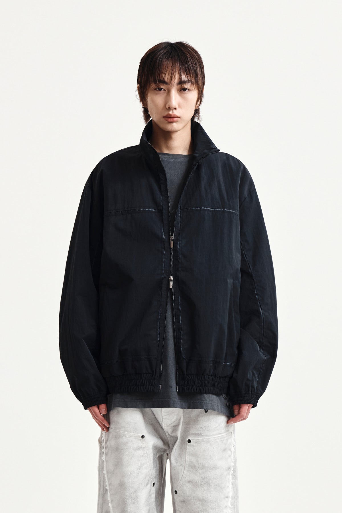Matin Kim - Embroidery Back Logo Jumper (Black) product image 11 | TRAB K-Fashion Australia