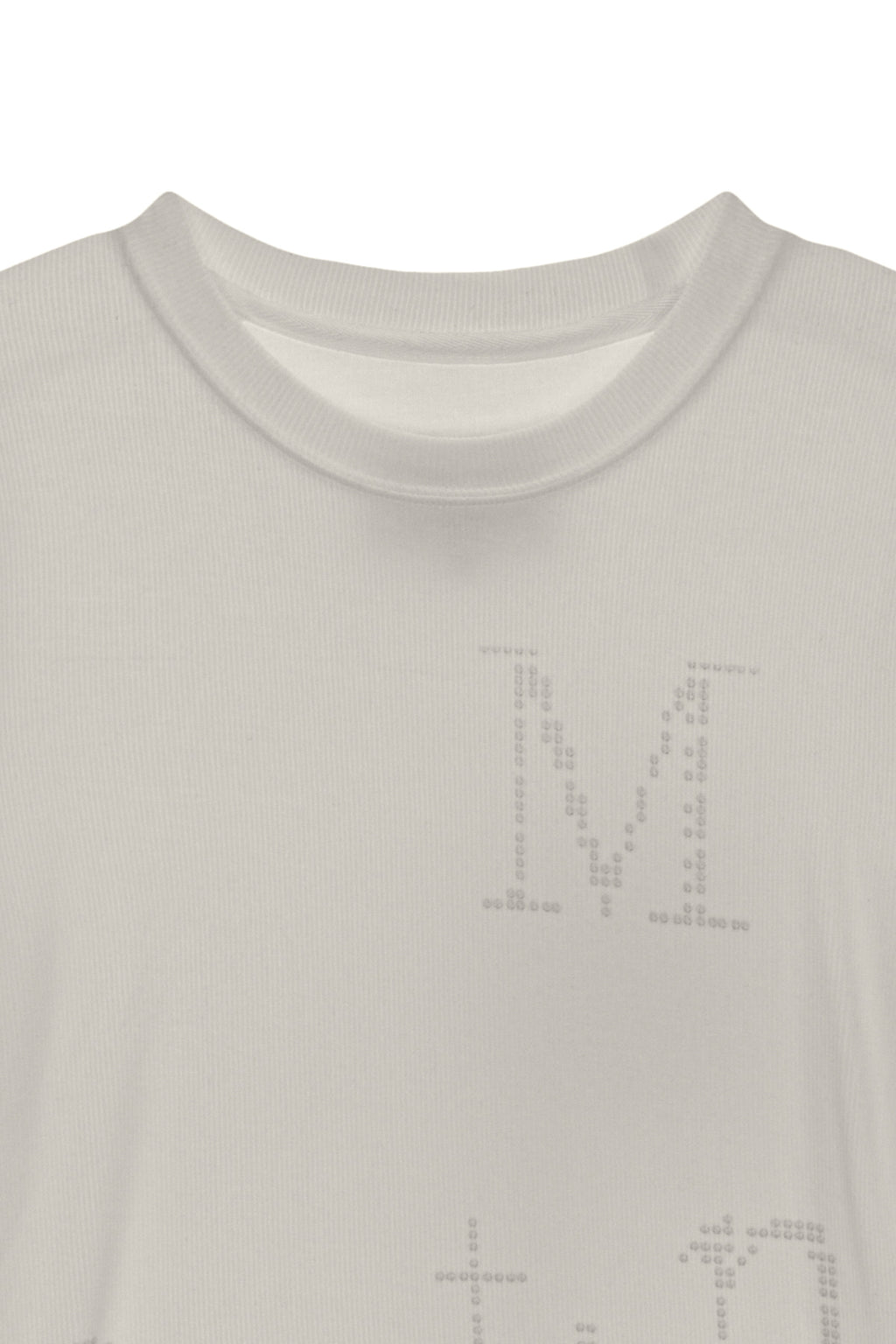Matin Kim - Dot Graphic Logo Lettering Top (Light Beige) product image 3 | TRAB K-Fashion Australia