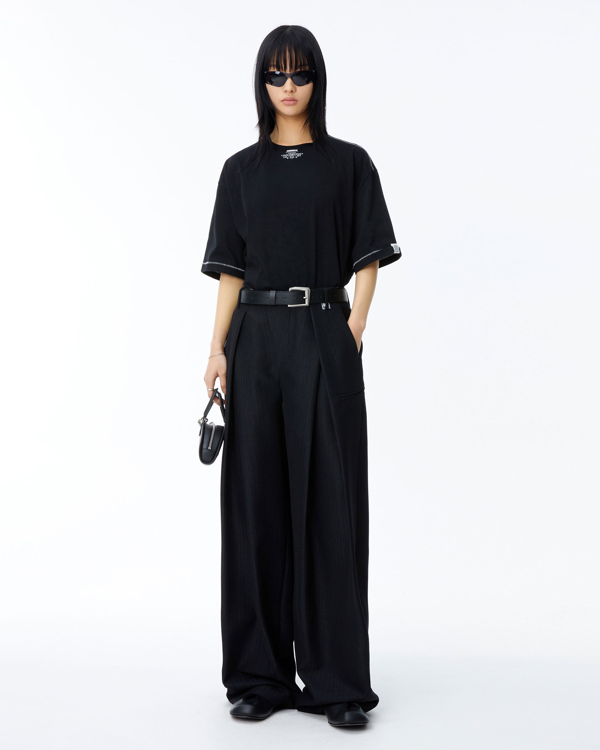 Ader Error - Caef logo t-shirt (Noir) product image 1 | TRAB K-Fashion Australia