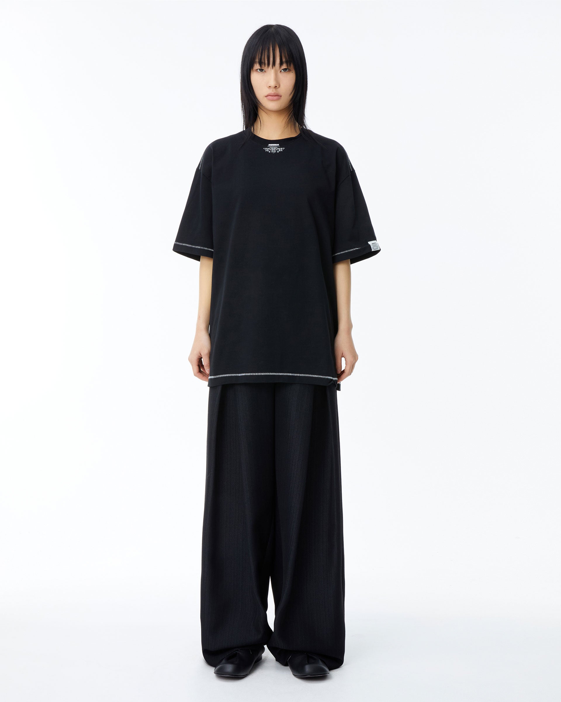 Ader Error - Caef logo t-shirt (Noir) product image 3 | TRAB K-Fashion Australia