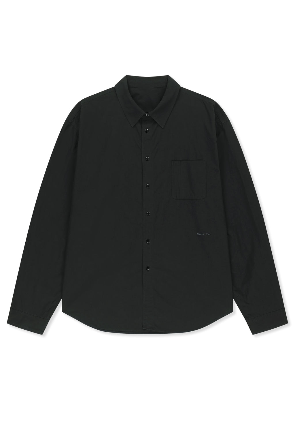 Matin Kim - Washed Cotton Pocket Shirt (Black) product image 1 | TRAB K-Fashion Australia